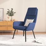 vidaXL Relaxstoel stof blauw, Huis en Inrichting, Fauteuils, Verzenden, Nieuw