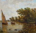Victor De Grailly (1804-1889) - Paysage animé en Hollande