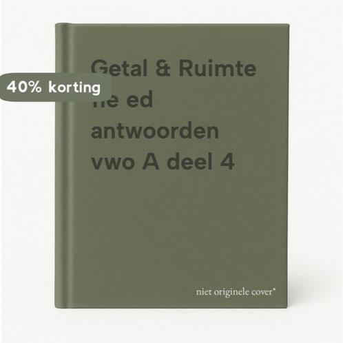 Getal & Ruimte 11e ed antwoorden vwo A deel 4 9789001842222, Boeken, Schoolboeken, Gelezen, Verzenden