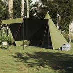 vidaXL Tipitent 6-persoons waterdicht olijfgroen, Caravans en Kamperen, Tenten, Verzenden, Nieuw