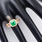 Zonder minimumprijs - Ring - 14 karaat Geel goud - 1.25ct., Handtassen en Accessoires, Ringen, Nieuw