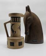 Horse Sculpture by Annete Edmark & Hans Welling Vase, Antiquités & Art, Antiquités | Verre & Cristal
