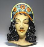 Dr Rank Rezs - Statue, Art Deco Wall Mask (24cm) - 24 cm -, Antiquités & Art