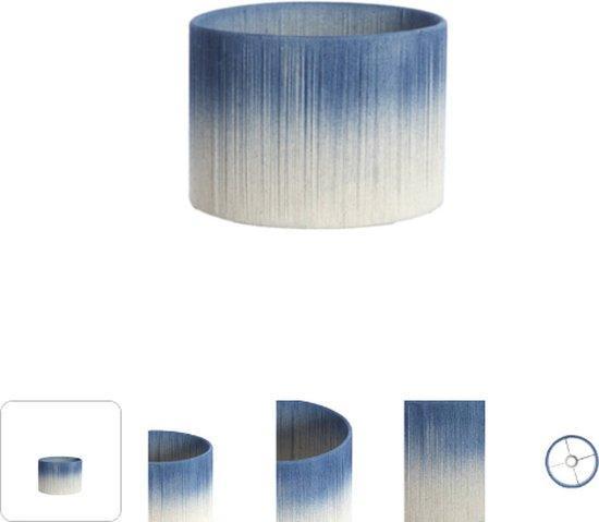 2dekans | Light & Living - kap - Tossa - blauw - textiel - Ø, Auto-onderdelen, Interieur en Bekleding, Ophalen of Verzenden