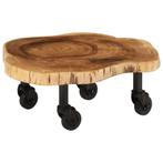 vidaXL Table basse bois dacacia massif 60x55x25 cm, Maison & Meubles, Tables | Tables de salon, Neuf, Verzenden