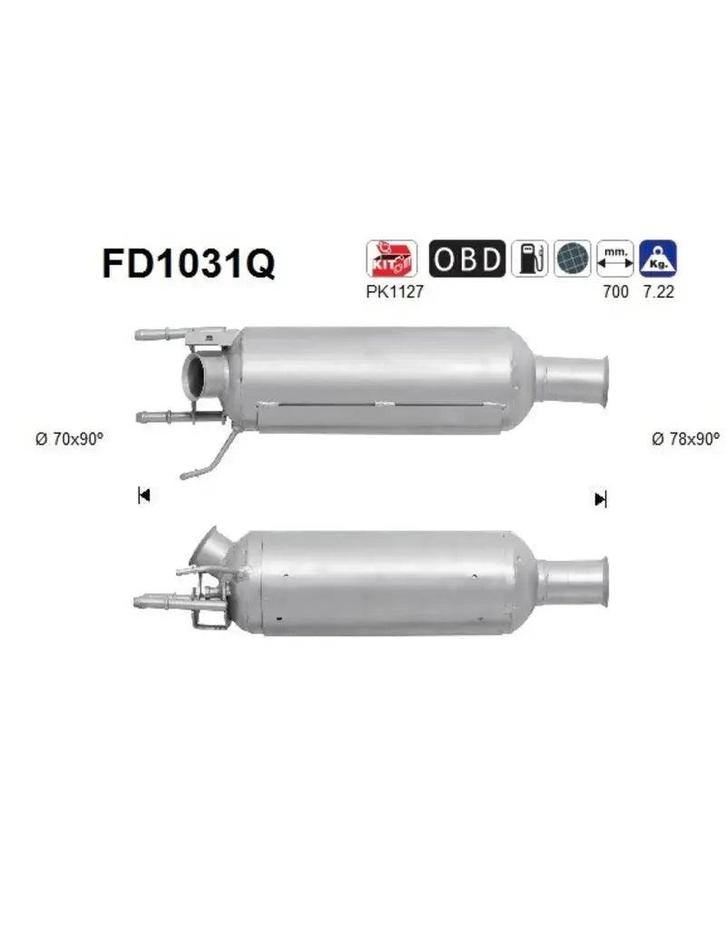 Roetfilter Citroen C-crosser, Mitsubishi Outlander, Peugeot, Autos : Pièces & Accessoires, Systèmes à carburant, Envoi