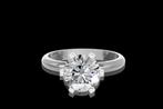 Ring - 14 karaat Witgoud - 3.07ct. tw. Diamant (Lab-grown)