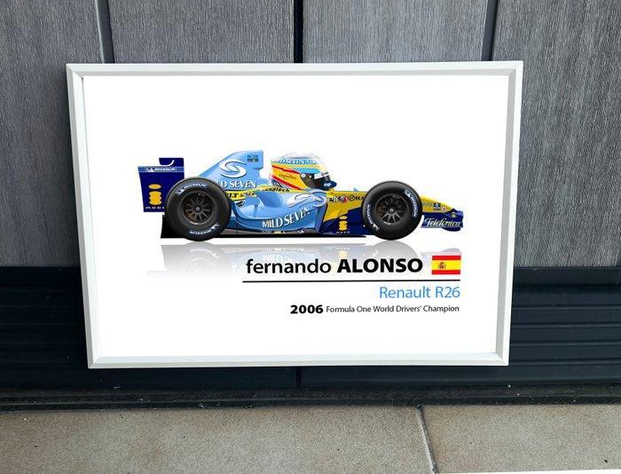 Fernando Alonso - Quadro, Verzamelen, Automerken, Motoren en Formule 1