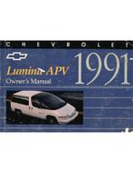 1991 CHEVROLET LUMINA INSTRUCTIEBOEKJE ENGELS (USA), Auto diversen, Handleidingen en Instructieboekjes