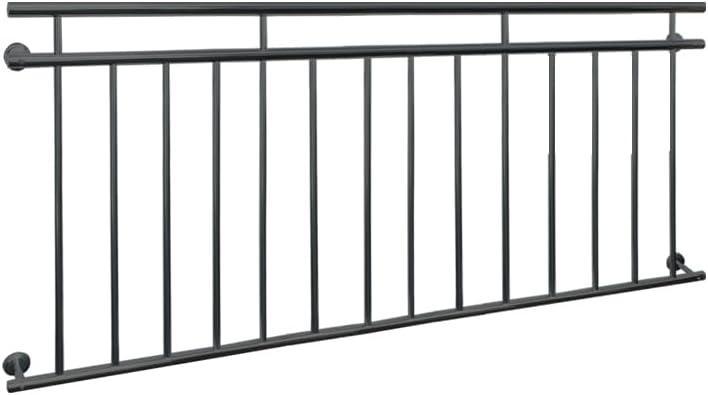 Franse balkonreling - Balustrade - 90x184 cm - Antraciet - E, Tuin en Terras, Overige Tuin en Terras, Verzenden