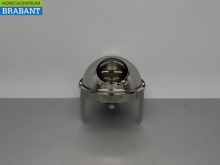 HCB Ronde Chafing Dish Rolltop RVS – Kijkglas – 6 liter –, Zakelijke goederen, Horeca | Keukenapparatuur, Ophalen of Verzenden