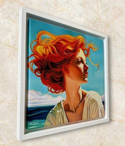 Biatturi Irina - La belle rousse, Antiek en Kunst, Kunst | Schilderijen | Modern