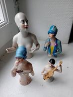 Beeldje - Half dolls (4) - geglazuurd porselein, Antiek en Kunst