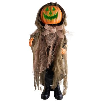 Animatronic Halloween Decoratie Pompoen Pop 90 Cm Licht beschikbaar voor biedingen