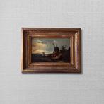 Wilhelm Klein (1821-1897) - Landschaft mit Windmühle, Antiek en Kunst