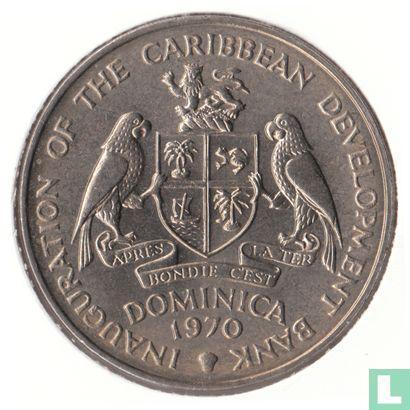 Dominica 4 dollar 1970 FAO - Inauguration of the Caribbe..., Postzegels en Munten, Munten | Amerika, Losse munt, Verzenden