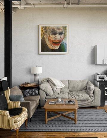Joker (Heath Ledger) - Unique 1/1 Oil Painting on canvas