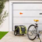 vidaXL Hondenfietstrailer oxford stof en ijzer groen en, Verzenden, Nieuw