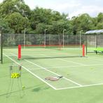 vidaXL Tennisnet 500x100x87 cm polyester zwart en rood, Sport en Fitness, Tennis, Verzenden, Nieuw