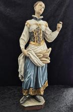 Figuur - Heilige Notburga – Holzskulptur – gefasst und, Antiek en Kunst