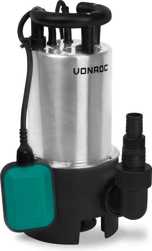 2dekans | VONROC Dompelpomp RVS - Vuilwaterpomp - Waterpomp, Doe-het-zelf en Bouw, Gereedschap | Overige machines, Ophalen of Verzenden
