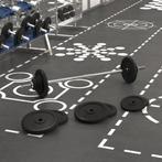 vidaXL Barre dhaltères avec plaques 90 kg fonte, Sports & Fitness, Équipement de fitness, Neuf, Verzenden