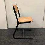 Schoolstoel met sledeframe, zithoogte 45 cm, hout - zwart