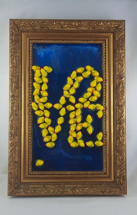 Guy-philippe Bruhammer - 3D  LOVE, Antiek en Kunst, Kunst | Schilderijen | Modern