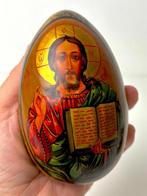 Icône - Bois - Pâques orthodoxe russe, Antiquités & Art