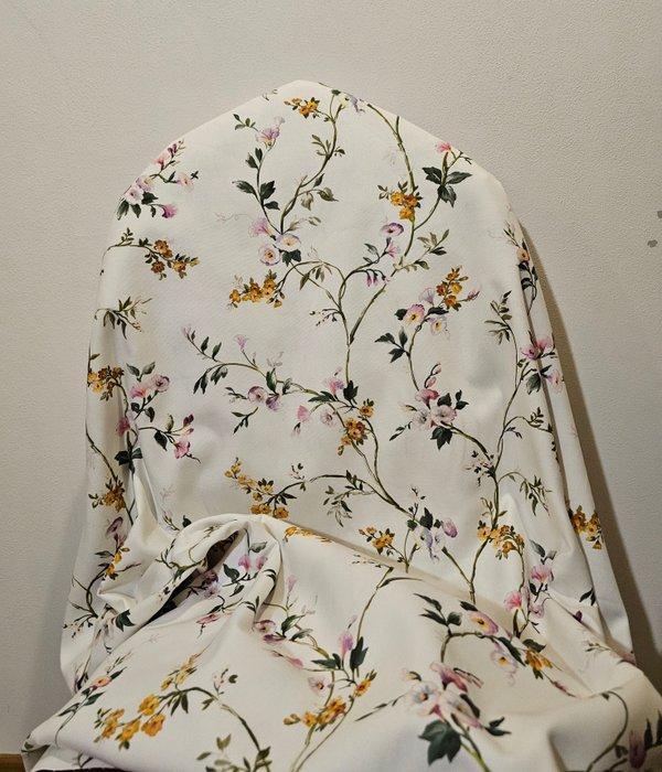 Tissu Art Nouveau Toile de Jouy floral Original Exclusif -, Antiek en Kunst, Antiek | Tapijten, Tafelkleden en Textiel