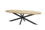 Taste by 4 Seasons Prado eettafel antraciet met ellips teak