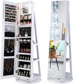 2dekans | Juwelenkast met spiegel, vrijstaande roterende, Huis en Inrichting, Ophalen of Verzenden, Nieuw