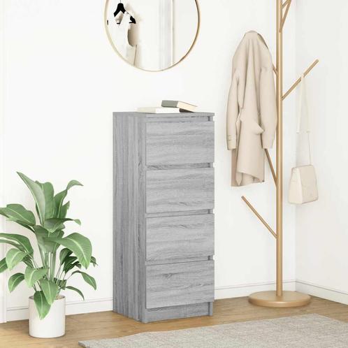 vidaXL Dressoir 37,5x35x99 cm spaanplaat grijs sonoma, Huis en Inrichting, Kasten | Dressoirs, Nieuw, Verzenden