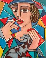 olena blinnikova - OIL PAINTING - Various Faces - NO Reserve, Antiek en Kunst