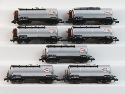 Minitrix N - 15504 - Modeltrein goederenwagon (7) - 7x, Hobby en Vrije tijd, Modeltreinen | N-Spoor