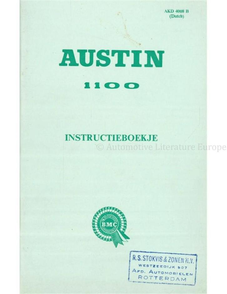 1965 AUSTIN 1100 INSTRUCTIEBOEKJE NEDERLANDS, Auto diversen, Handleidingen en Instructieboekjes