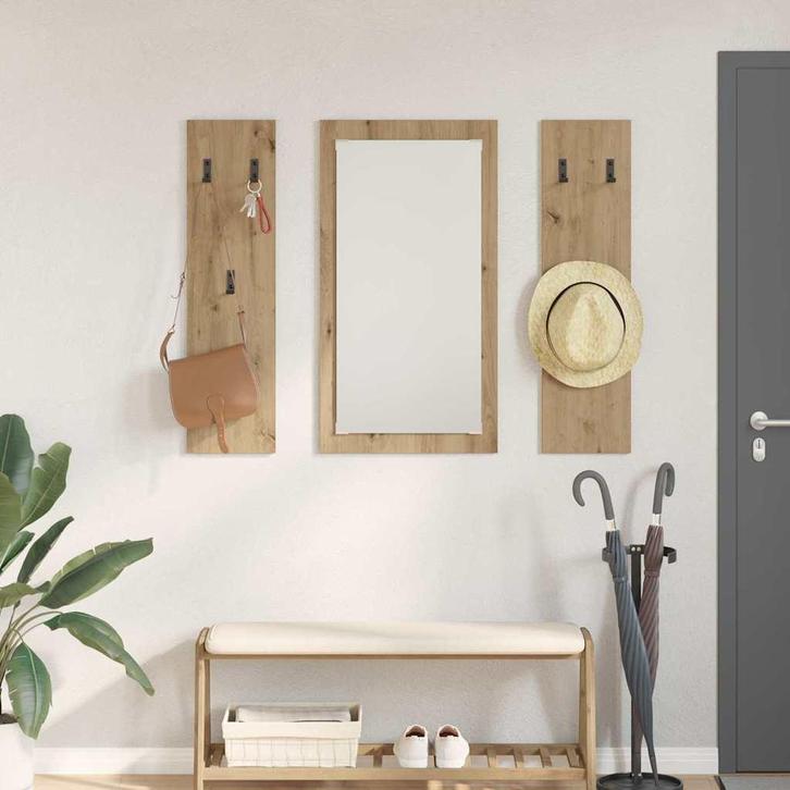 vidaXL Wandgemonteerde kapstok Wandgemonteerd artisanaal, Huis en Inrichting, Kasten | Wandmeubels, Nieuw, Verzenden