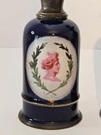 Lampe à huile (2) - Porcelaine, Laiton, Verre, Antiek en Kunst