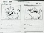 Walt Disney - Productie-storyboardpagina, ondertekend door, Nieuw