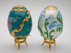 Œuf Fabergé - 2 œufs de la maison Fabergé - Porcelaine