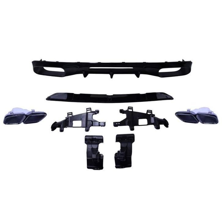 Diffuser met uitlaatsierstukken glanzend zwart voor mercedes, Autos : Pièces & Accessoires, Carrosserie & Tôlerie