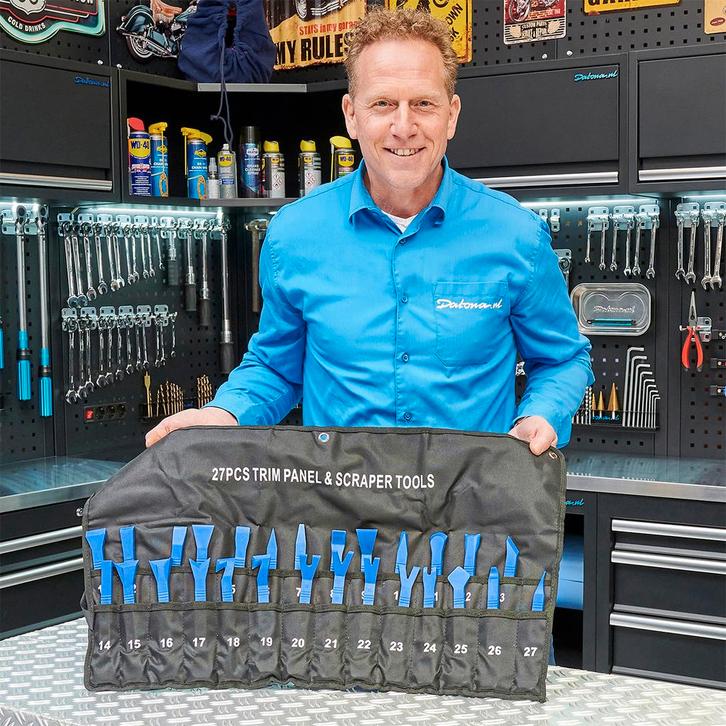 Datona Bekledinghevelset, paneel verwijderset 27-delig -, Doe-het-zelf en Bouw, Gereedschap | Handgereedschap, Ophalen of Verzenden