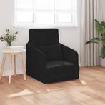 vidaXL ligbedbank 2-in-1 Zwart 65x80x83 cm Velours, Huis en Inrichting, Verzenden, Nieuw