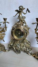 Klok (3) - Modern - Verguld brons - 1970-1980, Antiek en Kunst