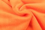 10 meter fleece stof - Oranje - 100% polyester, Hobby en Vrije tijd, 200 cm of meer, Nieuw, Oranje, Polyester