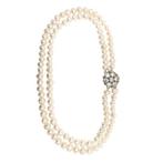 Zonder Minimumprijs - Halsketting Zilver, parel Parel - 9,5, Handtassen en Accessoires, Kettingen, Nieuw