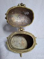 Dhokra - Sieradendoos - Bronslegering (messing, nikkel,