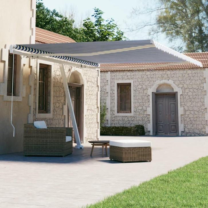 vidaXL Luifel vrijstaand handmatig uittrekbaar 400x300 cm, Tuin en Terras, Zonneschermen, Nieuw, Verzenden