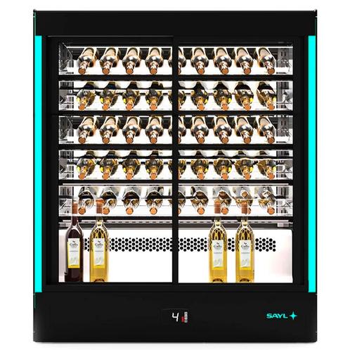 Wijnkoelvitrine | PAK | 50x 75cl | Zwart | +2°C/+6°C |, Zakelijke goederen, Horeca | Keukenapparatuur, Nieuw in verpakking, Verzenden