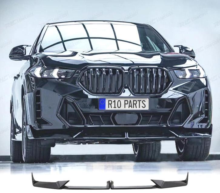 SPOILER LIP BMW X6 G06 LCI 23- LOOK M NOIR BRILLANT, Auto-onderdelen, Carrosserie, Verzenden
